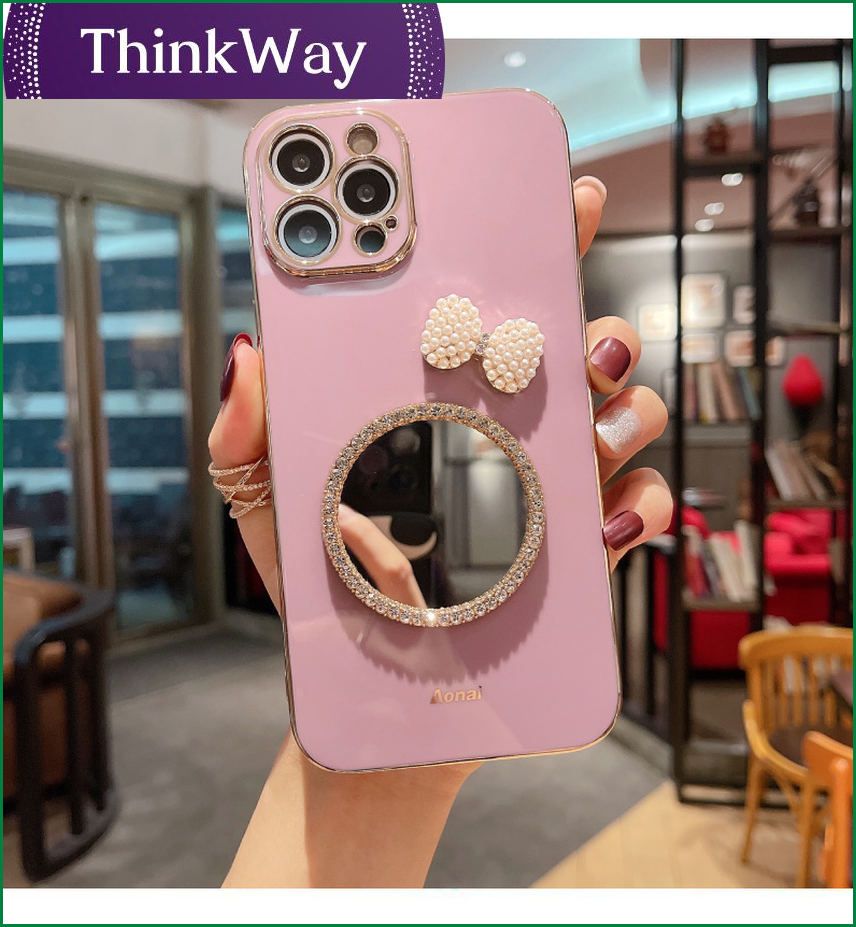 Suitable for OPPO Reno7 mobile phone shell electroplating mirror A54 protective sleeve new F19 net red A16A95a72 creative