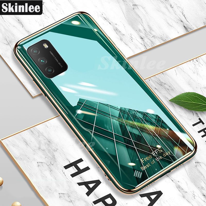 Phone Back Cover For Xiaomi Poco M3 Silicone Soft Case Electroplated Avocado Green Glitter Full Protector Phone Cases Xiaomi Poco M3 Case