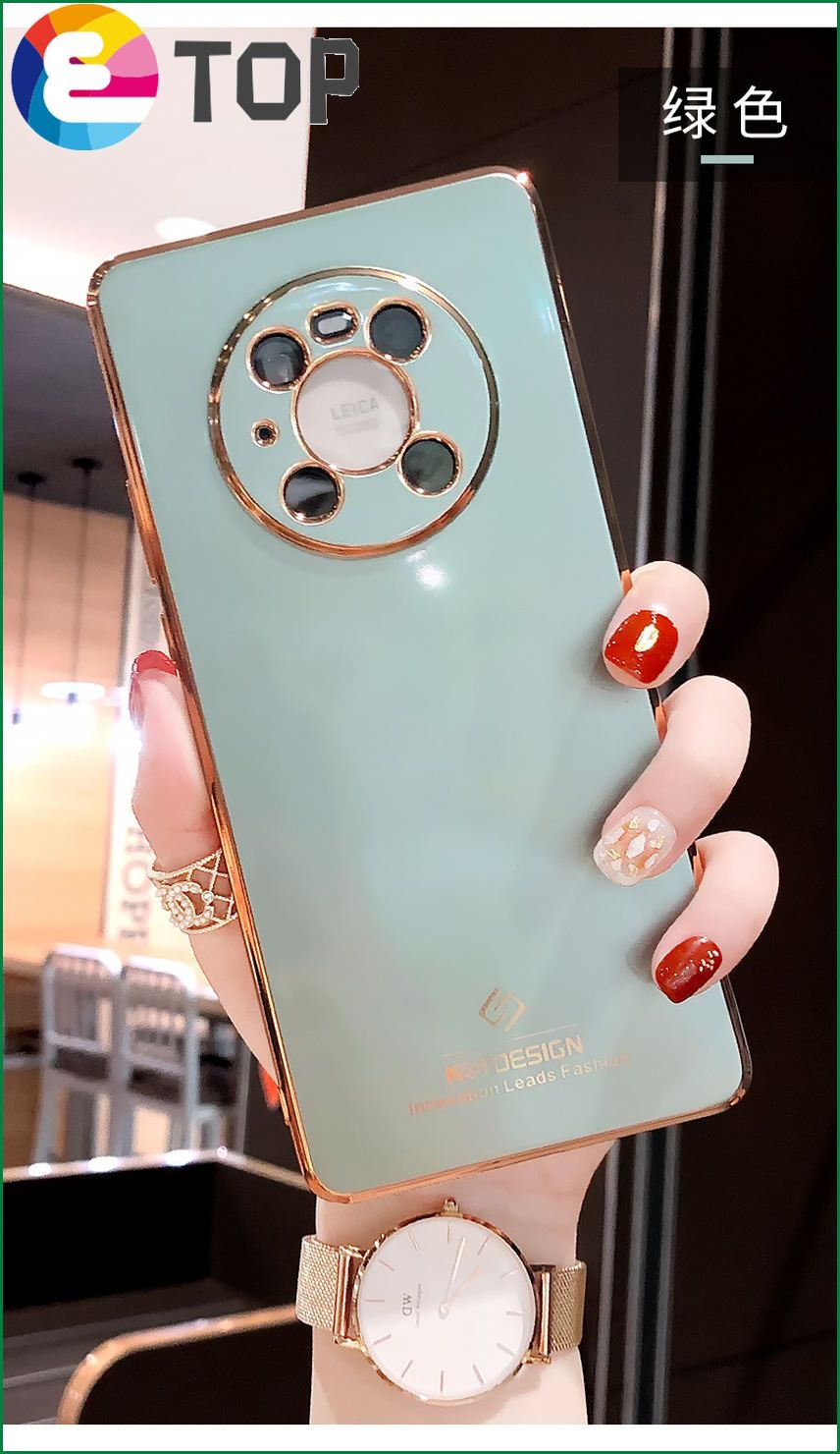 Suitable for Huawei mate40 mobile phone shell mate40pro all-inclusive silicone soft shell personality creative lens pearlescent color