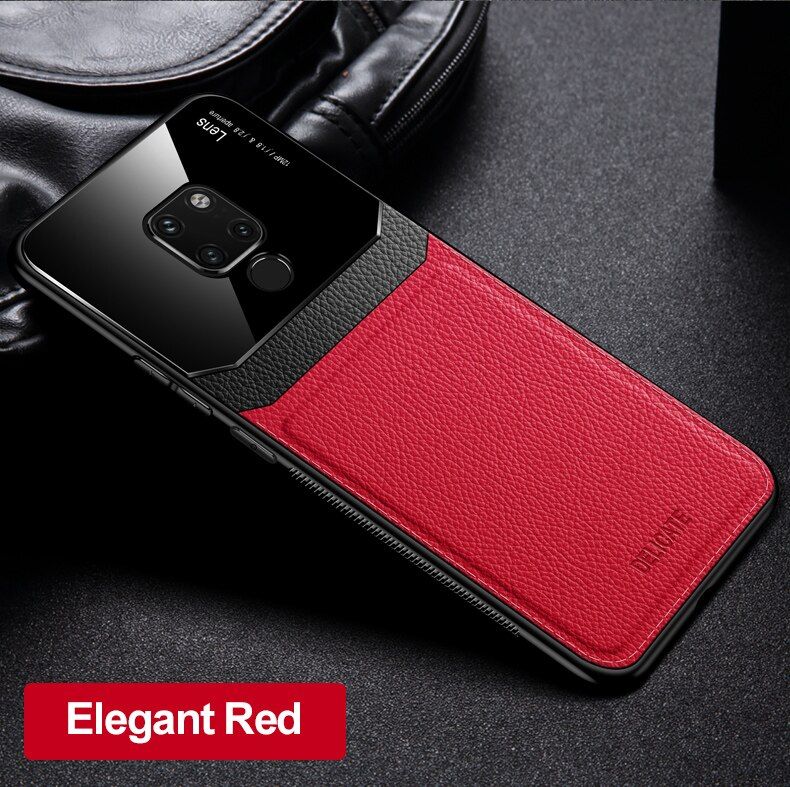 Huawei Mate 20 HMA L09 L29 Case Silicone Bumper Leather Plexiglass Matte Back Cover Hard Case for Huawei Mate20 Pro Mate20X