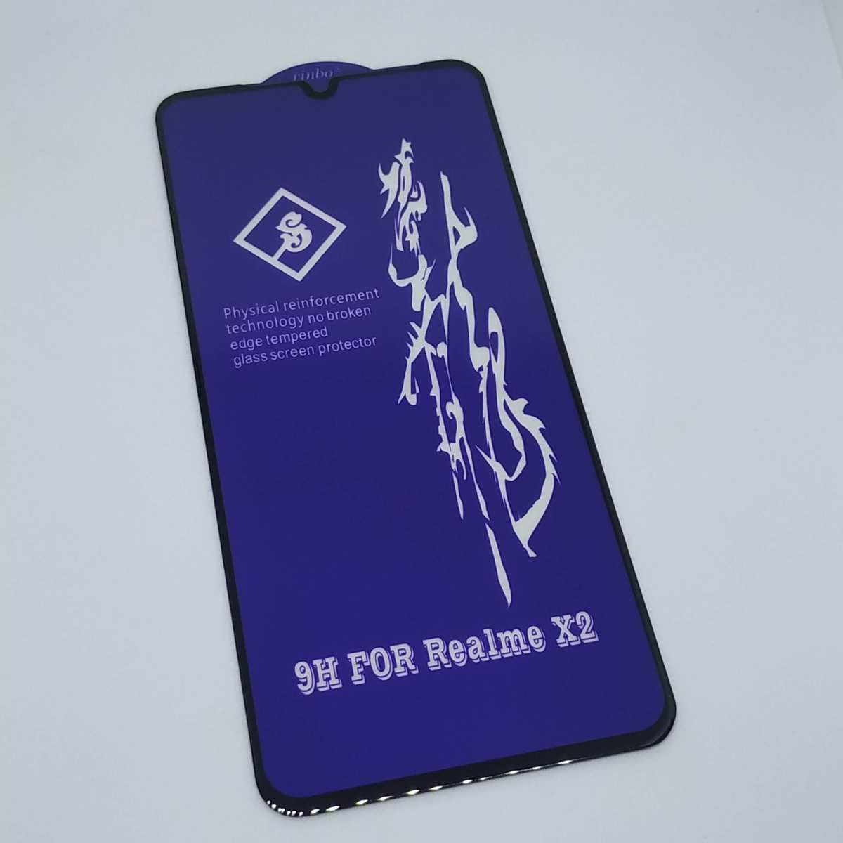 SAMSUNG M series M20-2021, M21,  Rinbo Tempered Glass Screen Protector - Black 6D