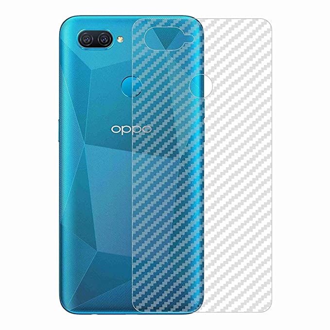 Carbon Fiber Sticker for Oppo A12 - Transparent