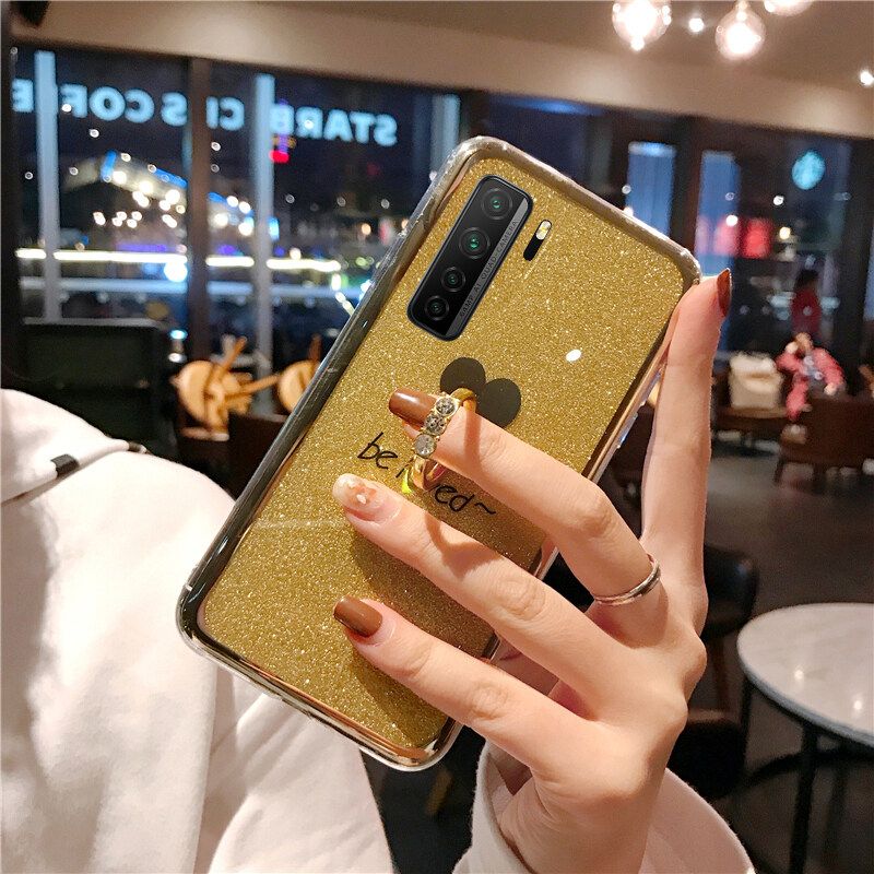 Phone case Huawei Nova 7SE Case Soft Be Loved Couple Phone Cases For Huawei Nova7 SE Ring Holder Back Cover