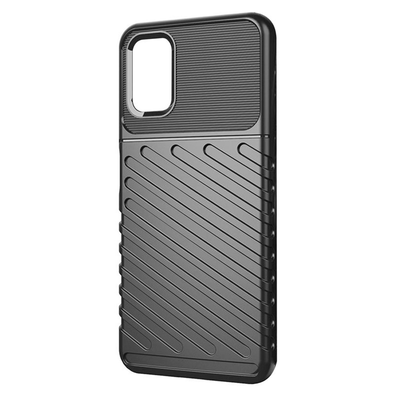 TPU Silicone Case Compatible for Xiaomi Poco M3 Shockproof Soft Flexible Protective Phone Cover Black