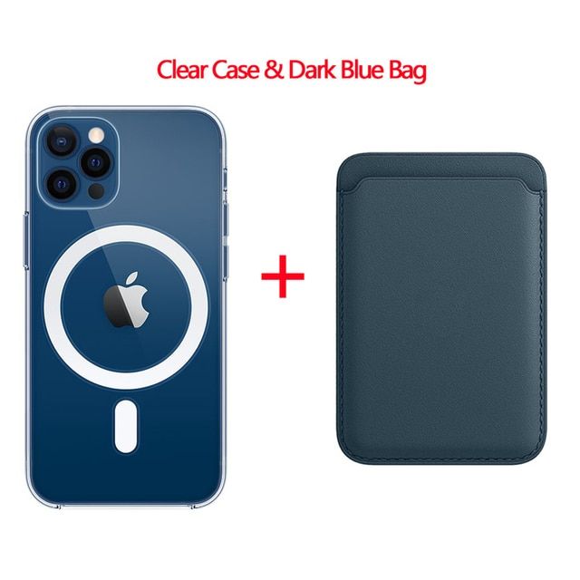 For Magsafe Magnetic Wireless Charging Case For iPhone 11 12 13 Pro Max Mini XR XS 8 7 Plus Magnetic Leather Wallet Card Holder