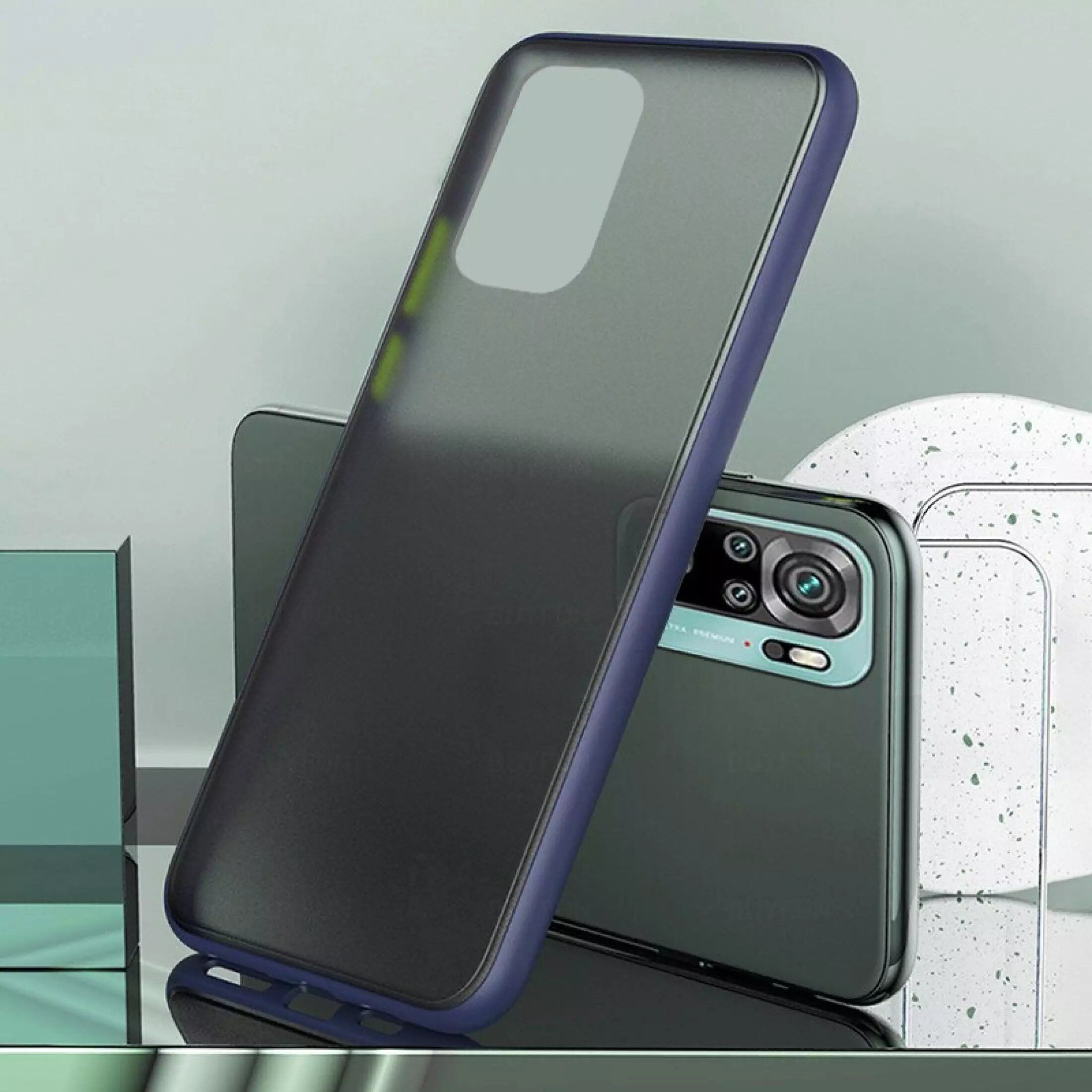 For Xiaomi Redmi Note 10s - 100% 360 Full Cover TPUShockproof Skin Feel Matte Phone Case Translucent Smooth Silicone TPU Shell Protective Back Cover