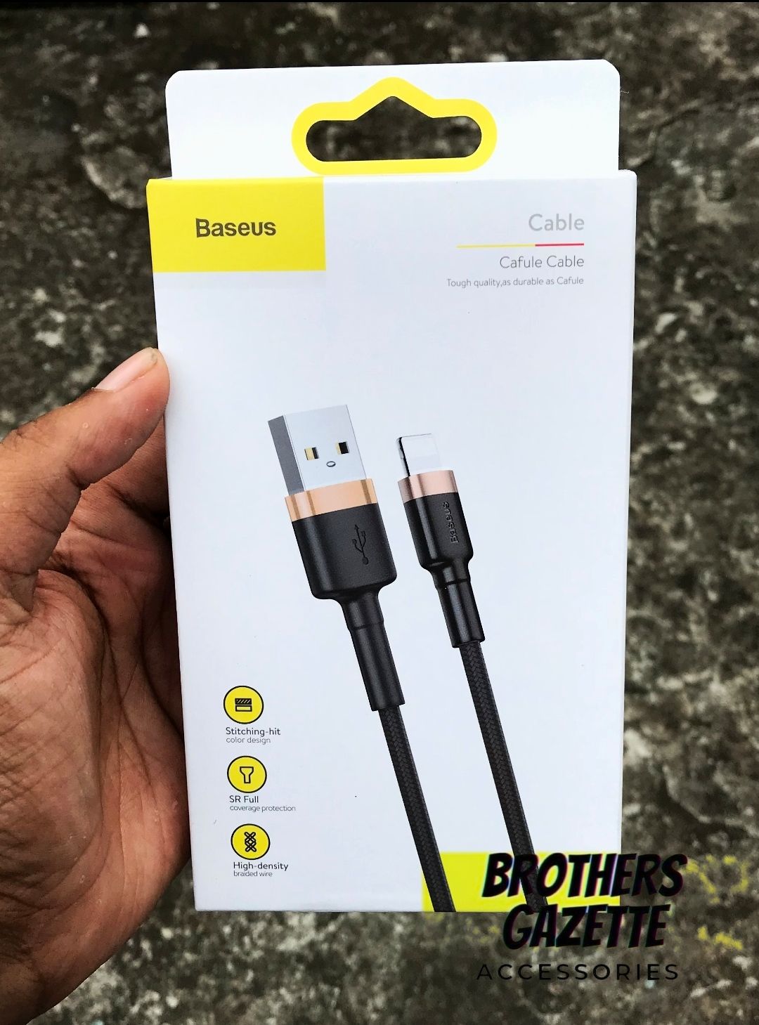 For Baseus Cafule Cable USB for Lightning 2.4A 1M (CALKLF-BG1)