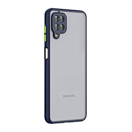 Amazon Brand - Solimo Mobile Cover for Samsung Galaxy M32 (Matte Finish, Shockproof Hard Back and Side Soft Smoke