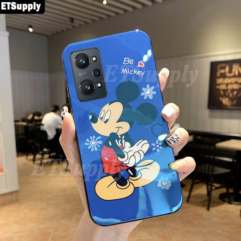 ETSupply Phone Case for Realme GT2 Pro Back Case Mickey and Minnie Cartoon Couple Soft Phone Cover Shockproof Realme GT2 Pro Silicone Cover