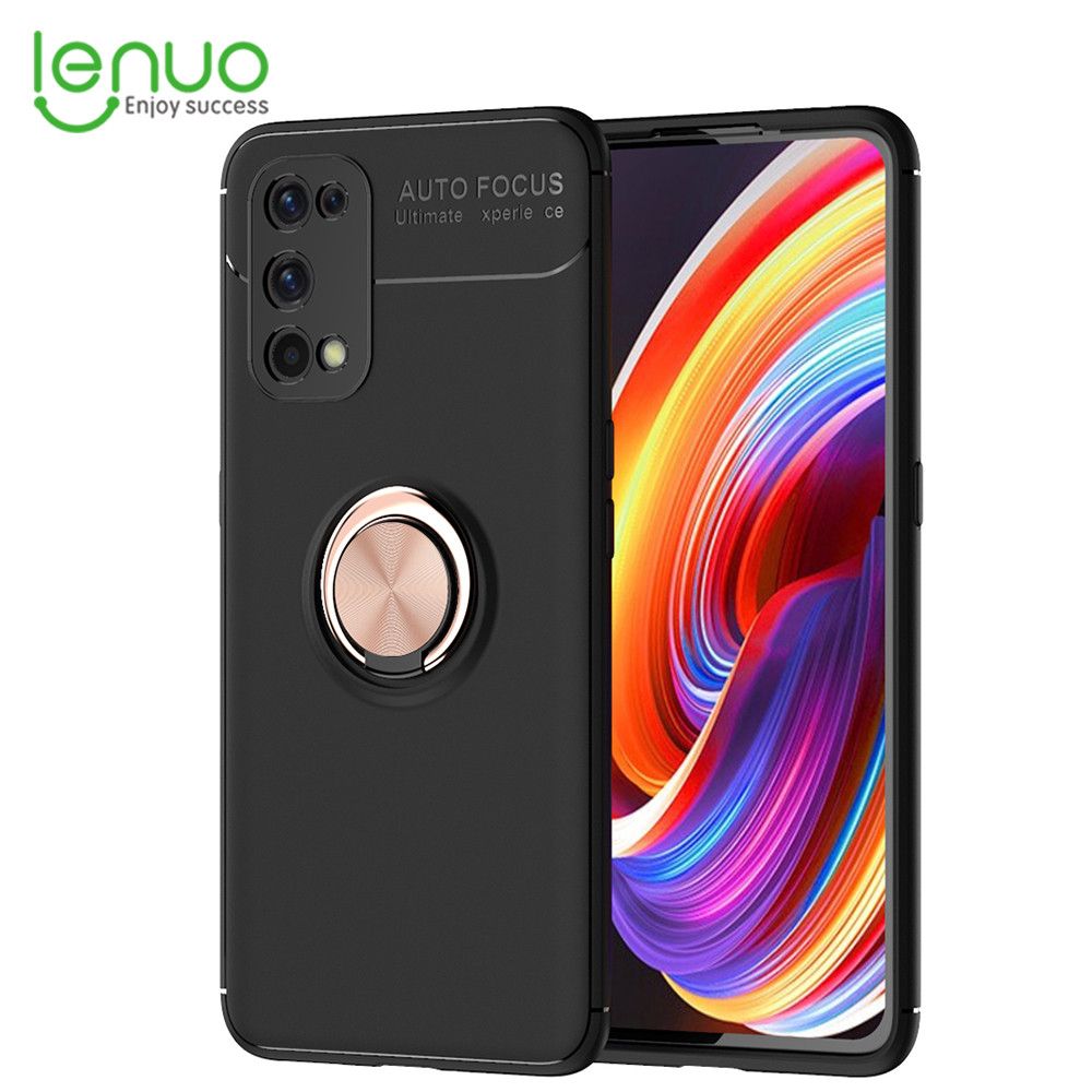 Lenuo for Realme X7 Pro Ring Stand TPU Soft Case