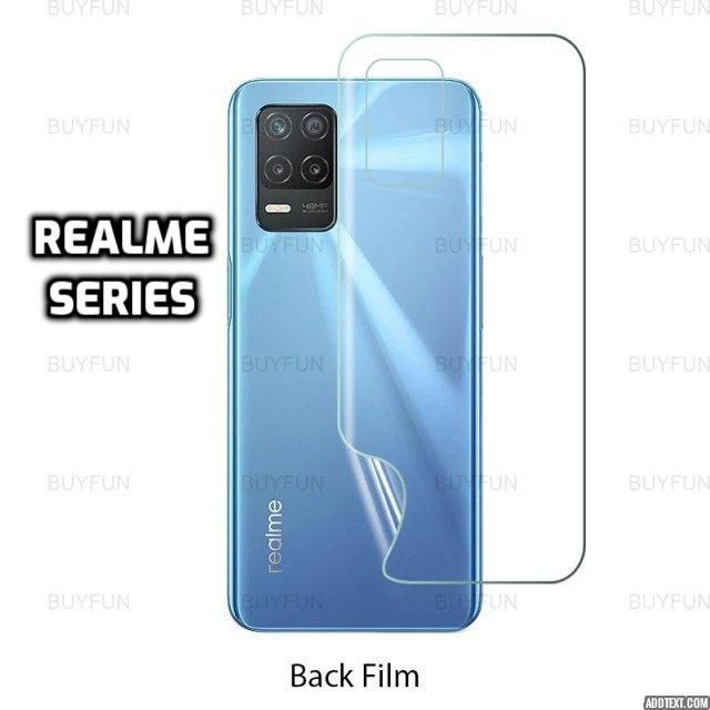 Back Side Protector Clear Hydrogel Poly For Realme 8 / 8 Pro / 7 / 7i / 7 pro / 6 / 6 Pro / 6i / 5 / 5i /5 Pro / 5s / 3 Pro