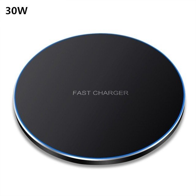 30W Qi Wireless Charger Induction Fast Charging Pad for Samsung S10 S20 Note 10 20 iPhone 12 11 Pro Max XS XR X 8