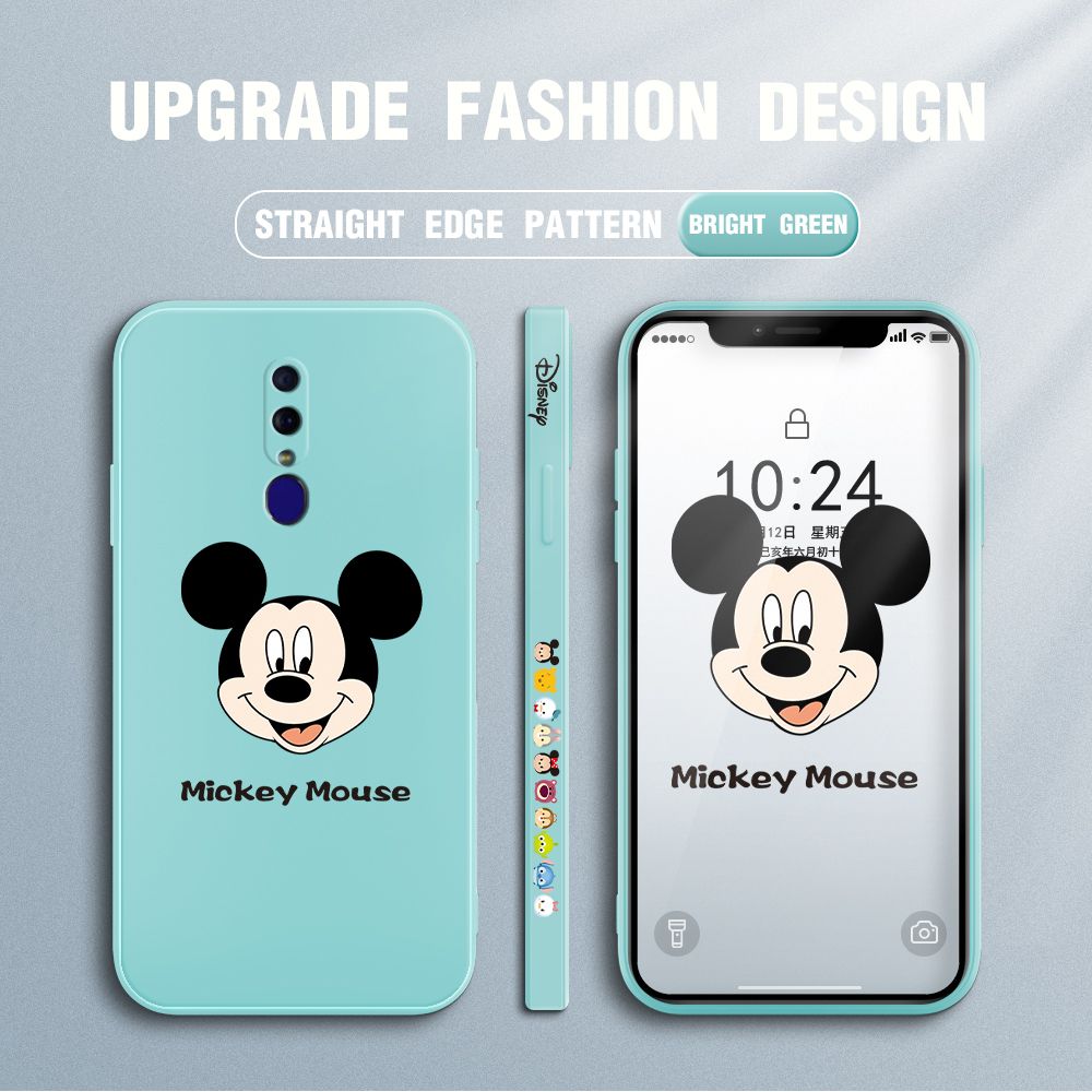 FHKL for OPPO F11 Back Cover Mickey Mouse Head Hortrait Side design Soft Case Multicolor Liquid Silicone Phone Cases