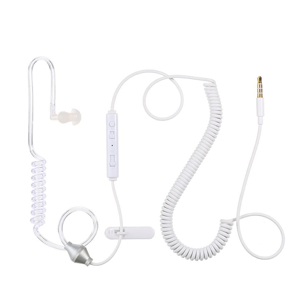 Smart Intelligent Multifunction Headphone Anti Radiation Single Ear Hook Earphone Stereo 3.5mm Plug for Samsung Apple HTC Sony Coolpad