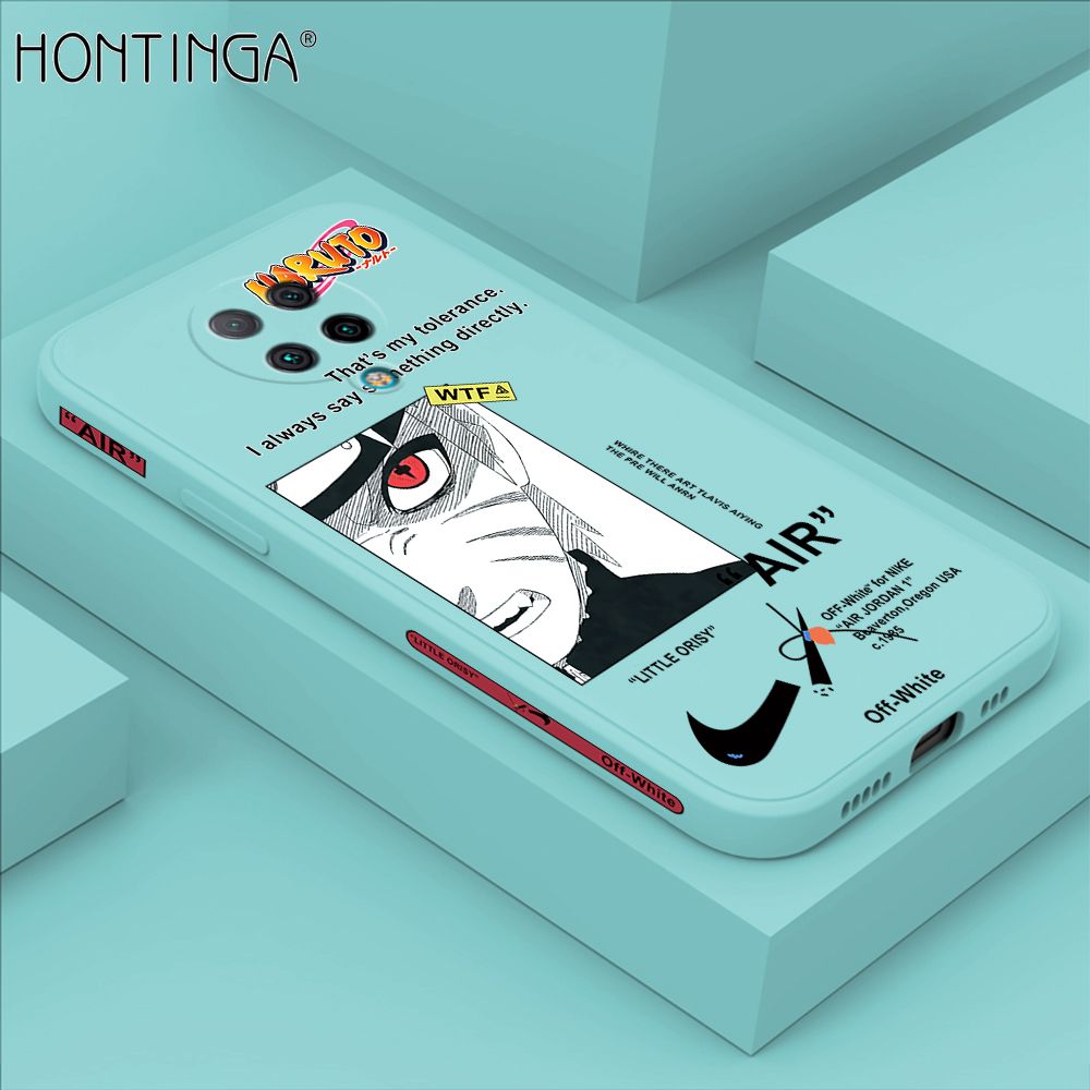 Hontinga for Redmi K30 Pro / K30 Pro Zoom / Xiaomi Poco F2 Pro Case Side Design New Anime Naruto for Boys Back Cover Soft Square Edge Pattern Liquid Silicone Trend Phone Cases