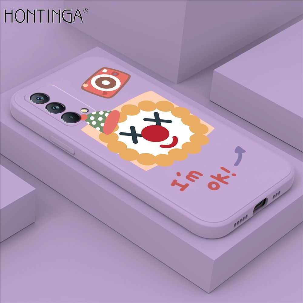 Hontinga for Realme GT Master Case New Cartoon Joker Phone Case Phone Case Soft Square Edge Silicone Cases Full Lens Cover Shockproof Protection Cover