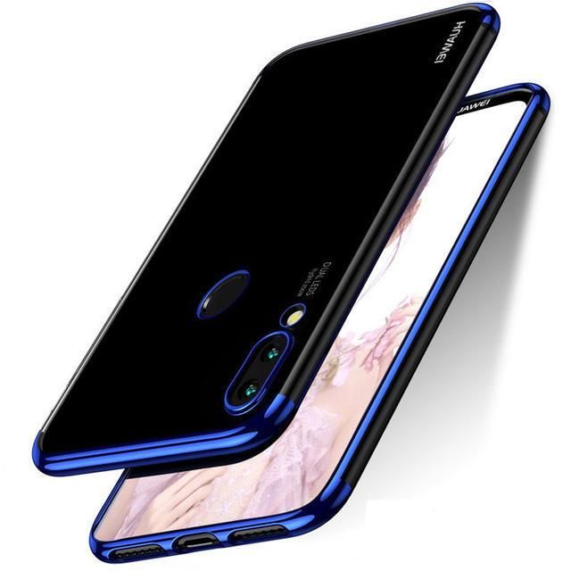 +++Huawei Nova 4 ELECTROPLATING SILICONE TRANSPARENT GLITTER CASE
