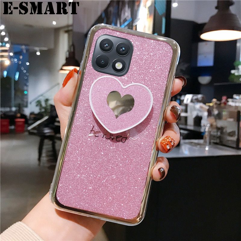 Phone case Samsung Galaxy A22 5G Back Cover Fashion Couple Cases Bling Gold Glitter Loved Bracket Holder Stand Ring Soft Protector Cover Samsung Galaxy A22 5G case
