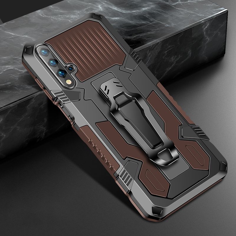For Huawei Nova 5T New Mechanical Armor Series Fully Upgraded Protective Cover Compatible with Magnetic Car
