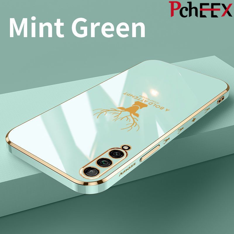 For Huawei Honor Play3 Phone Case, Aesthetic Drop Resistant Straight Edge Electroplated Soft Shell