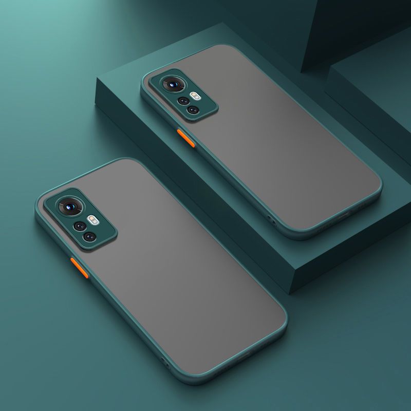 For Xiaomi 12 Pro Back Cover [Camera Lens Protection] Luxury Translucent Matte Protective Case Soft Silicone Bumper Shockproof Mobile Phone Cases