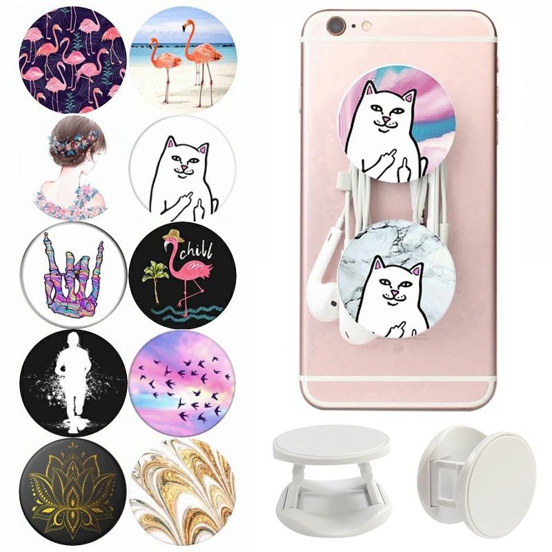 Popped Round Popular Mobile Phone Holder попсокеты для телефона Finger Ring Pocket Socket Expanding Grip попсокет Stand