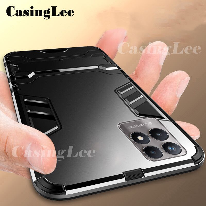 Casinglee for Realme 8i Case Silicone Protector Iron Man Armor Hard Back Cover for Realme 8i Phone cases For girls and Boys
