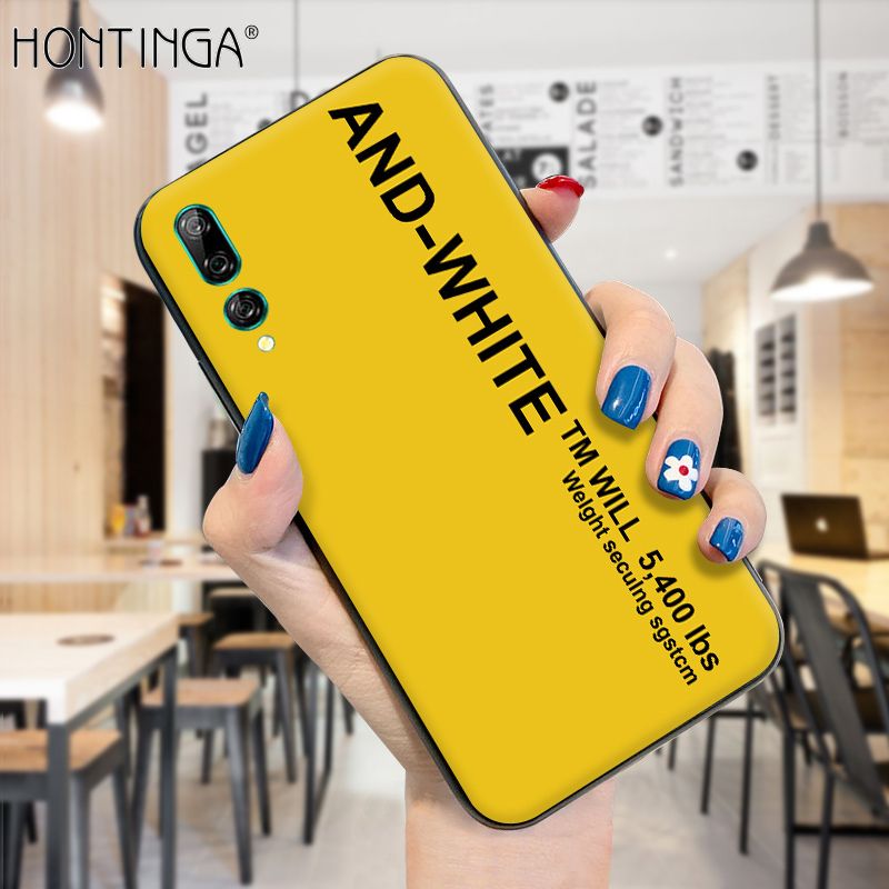 Hontinga for Honor 9X Case Simple Generous Clean Color Girls Boys Cases Shockproof Soft Silicone TPU Phone Cover