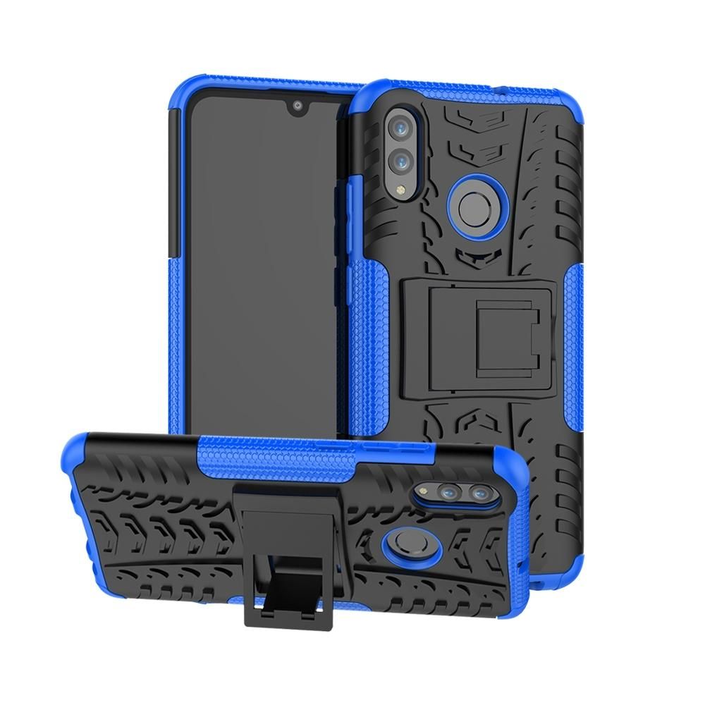 Heavy Duty Armor Tough Hybrid Shockproof Dual Layer Kickstand Protective Case Cover For Huawei P Smart 2019