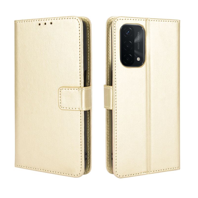 Holster Flip Stand Wallet Crazy Horse PU Leather Case For OPPO A74 5G Cover