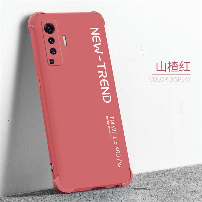 lthmy Ultra-thin Cute Soft Liquid Silicone Phone Case For VIVO X50 Luxury Painted Colorful Cover casing