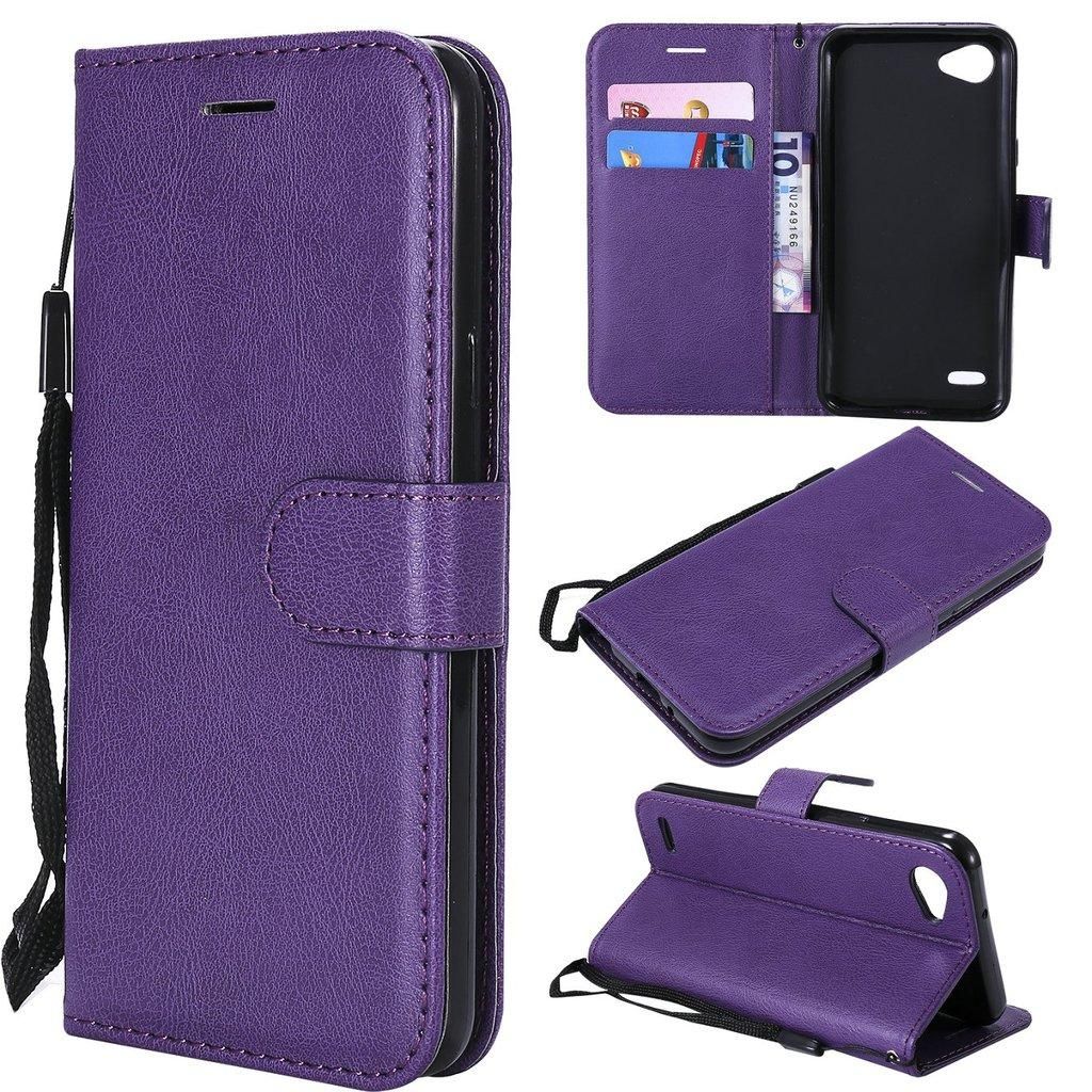 TEC  LG Q6 case / LG G6 Mini case / LG Q6+ case /  LG Q6α case / M700N case / M700A case,[Solid color][Pu Leather]and[TPU]Wallet,Card slot,Support Case for LG Q6 / LG Q6+ /  LG Q6α / LG G6 Mini(5.5")
