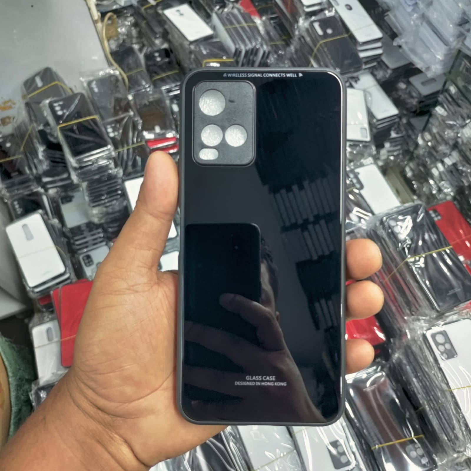 Vivo Y21t"HONG KONG DESIGN" Scratchproof Tempered Glass Cover Case