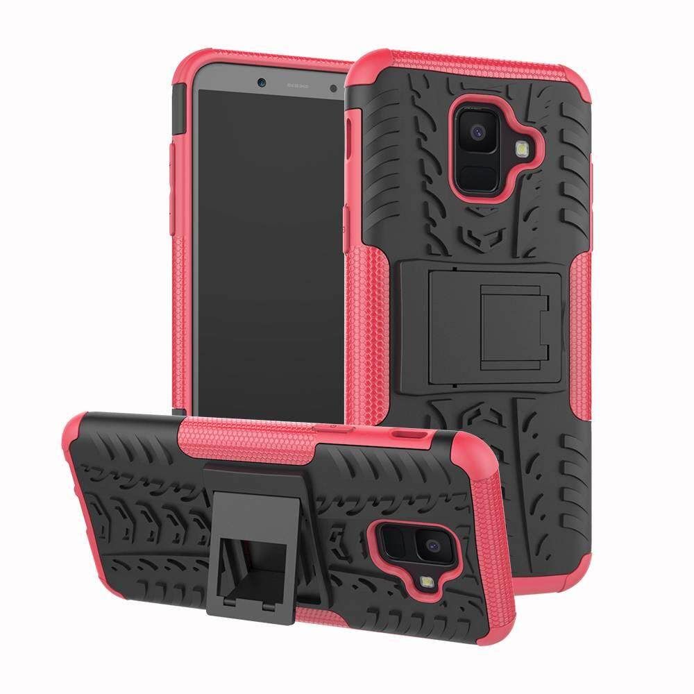 For Galaxy J3 2018 Dual Layer Heavy Duty Armor Tough Hybrid Shockproof Stand Protective Case Cover