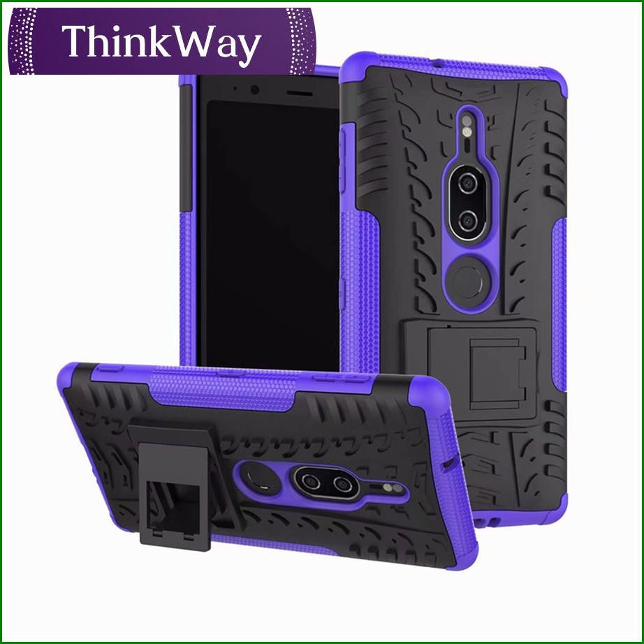 Colorful pattern bracket two-in-one anti-fall shell protective cover spider pattern mobile phone case shock-proof silicone cover For Sony X compact & Sony E5
