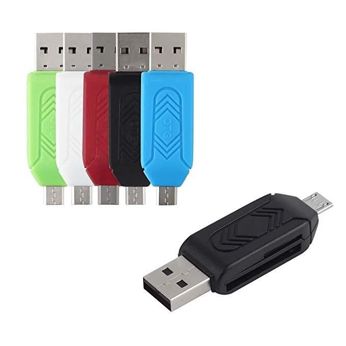 USB 2.0 OTG Memory Card Reader for Android, PC, Laptop
