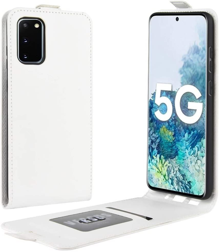Galaxy S20 FE 4G Case, S20 FE 5G Case, Vertical Flip Folio Case PU Leather Protective Cover Magnetic Closure Shell with Card Slot for Samsung Galaxy S20 FE 4G/S20 FE 5G (6.5")