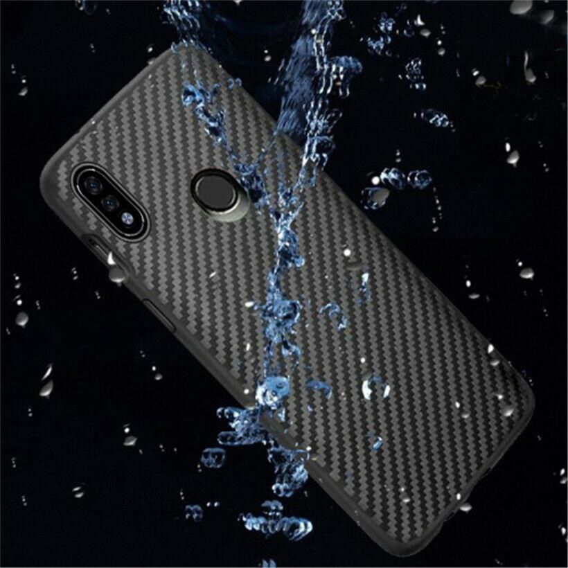 Samsung Galaxy M20 Hybrid Matte Carbon Fiber Nylon Hard Case Cover