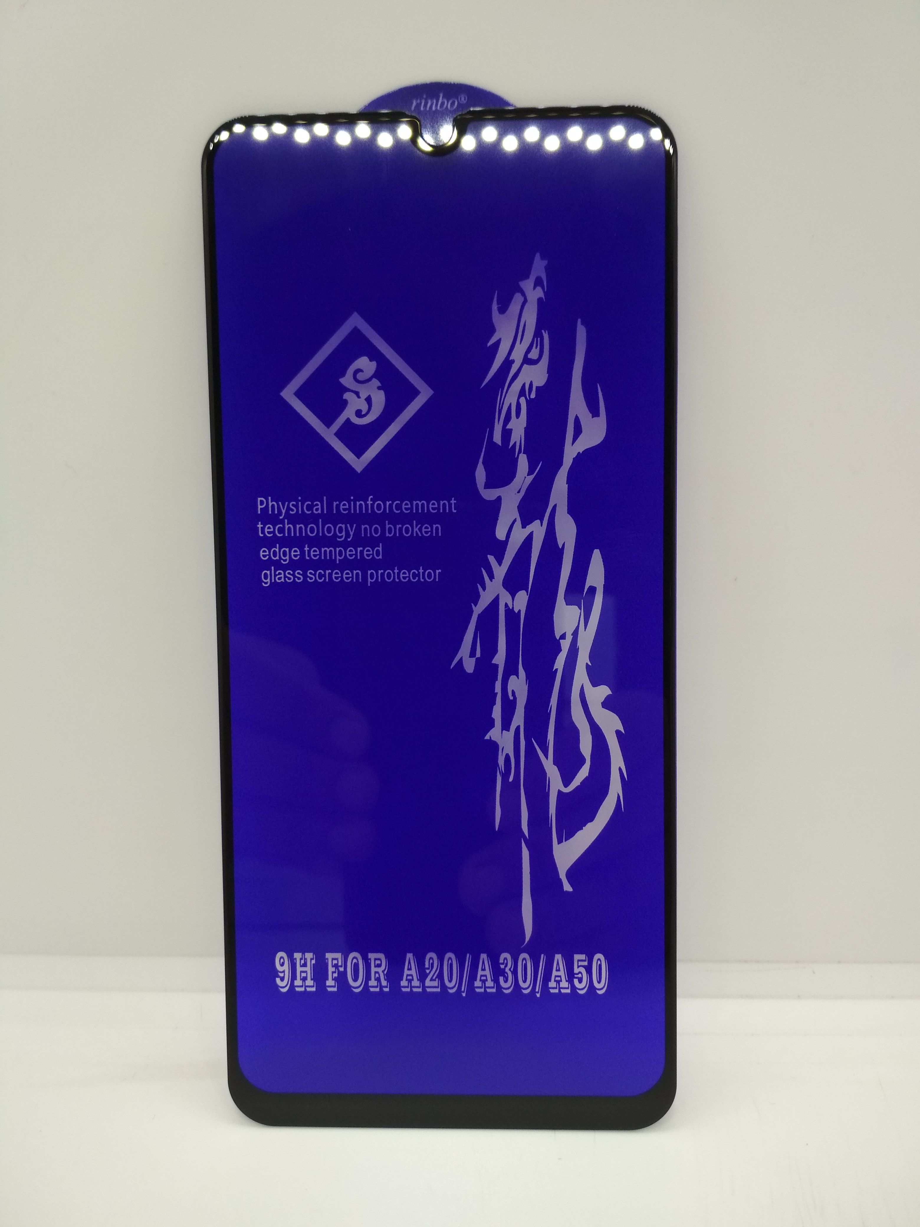 Samsung Galaxy A20/A30/A50 Rinbo glass Premium Quality Curved Glass Screen Protector