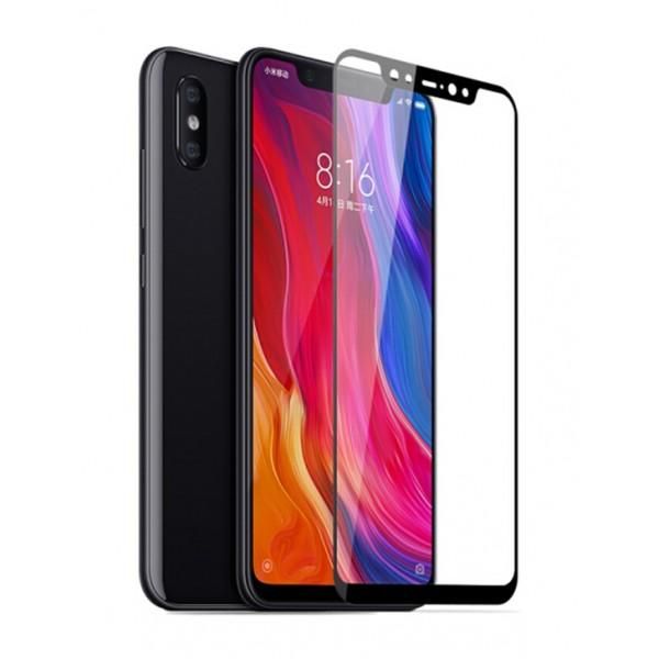 6D Glass Screen Protector for Xiaomi Mi 8  -Black