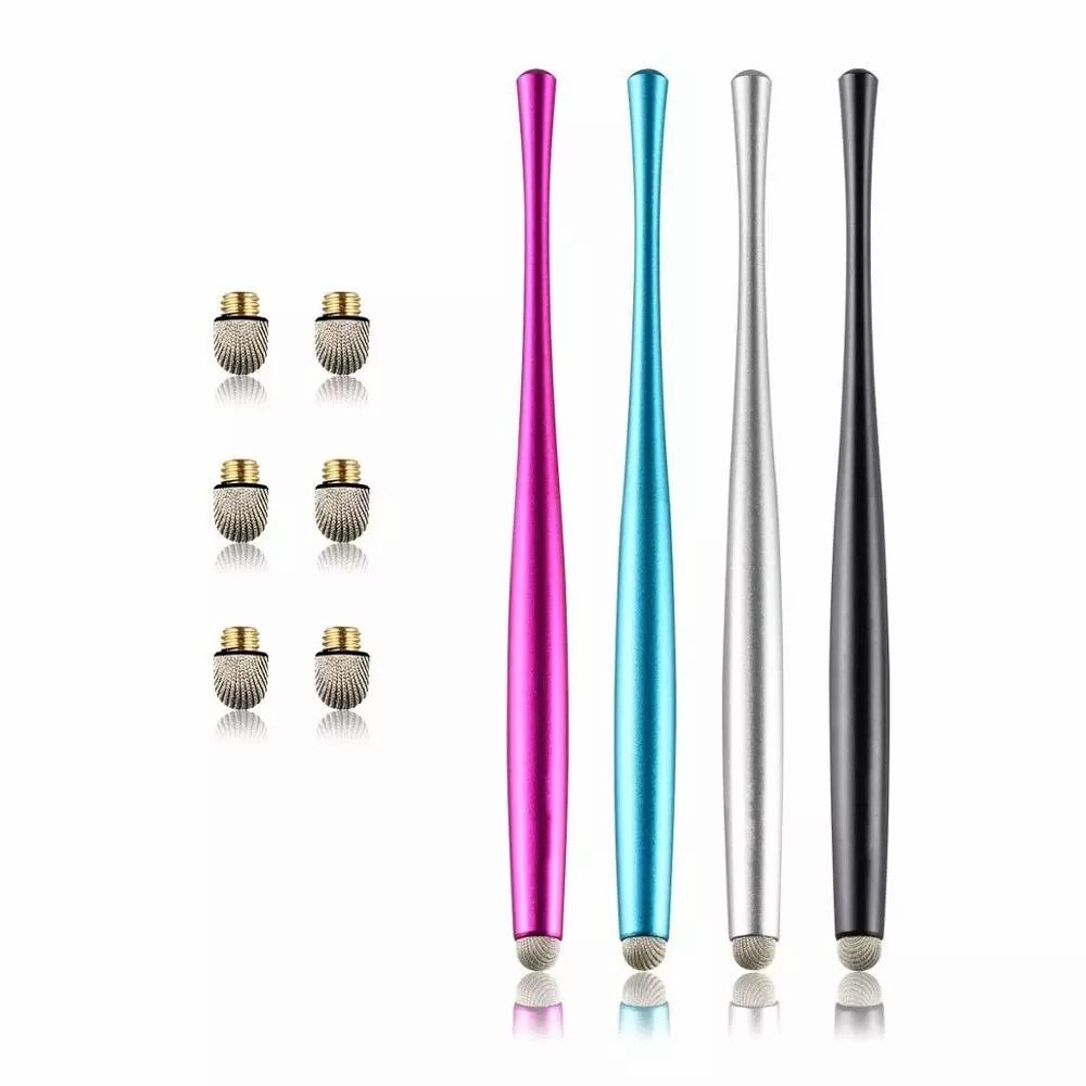 Drawing Stylus Pen Combo Universal Capacitive Touch Screen Fiber Fine Tips Pen For Tablet iPad iPhone Samsung Huawei