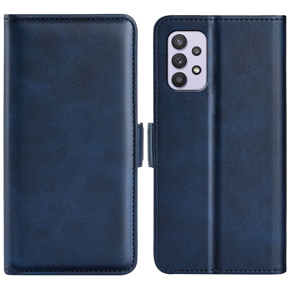 For Samsung Galaxy A53 5G Dual-side Magnetic Leather Case with Holder & Card Slots & Wallet