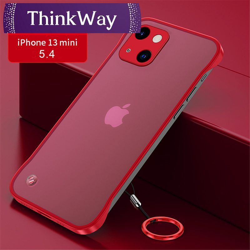 Rimless Matte Case For iPhone 13 12 11 Pro Max XR X XS 6 7 8 Plus SE2 Mini Shockproof Ultra-Thin Frosted Hard PC Cover With Ring