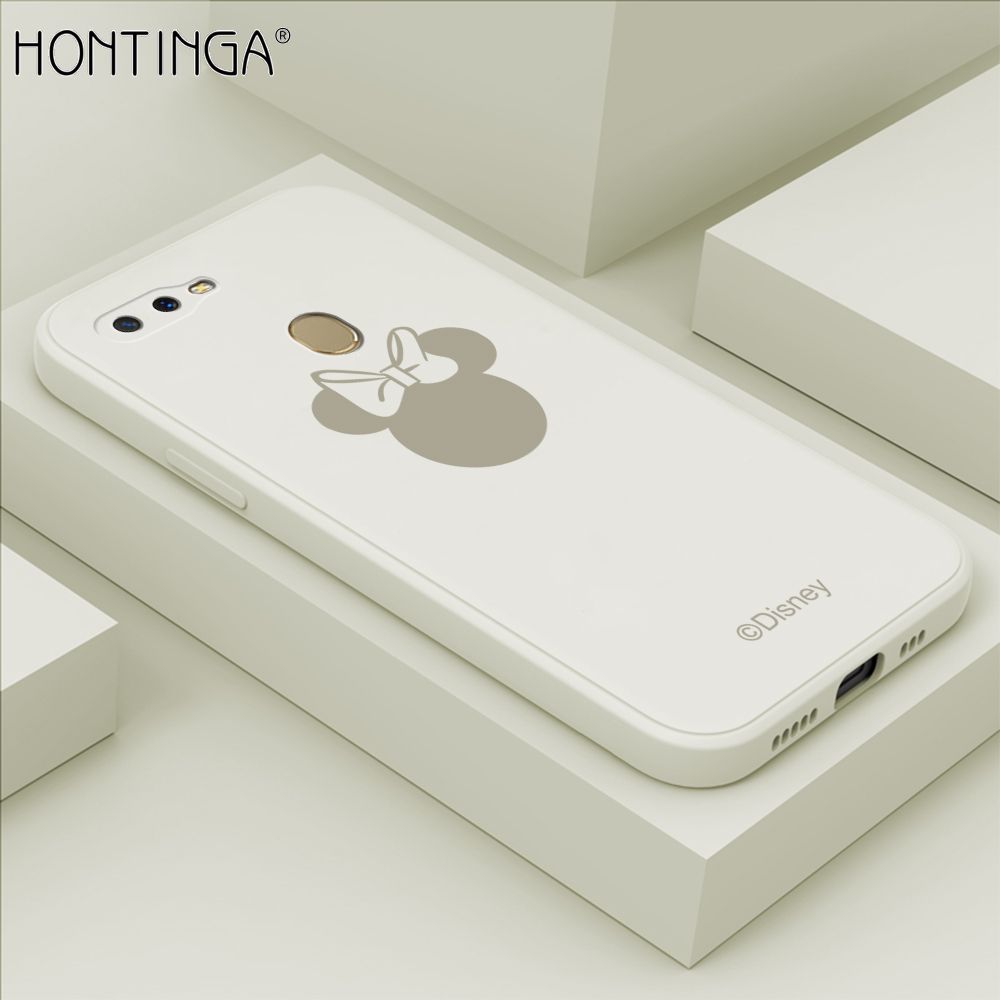 Hontinga for A5S A7 A12 A12S Case Cartoon Mouse Phone Case Soft Square Edge Silicone Cases Full Lens Cover Shockproof Protection Cover
