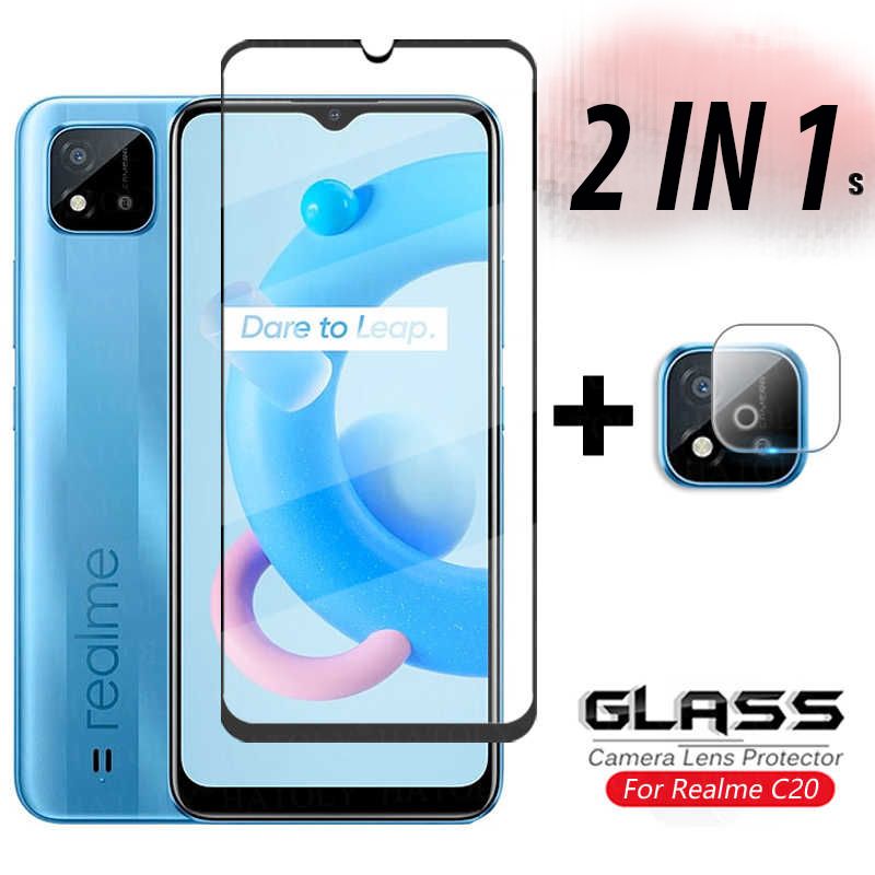 2 In1 Tempered Glass And Camera Glass Protective Glass For Realme C20