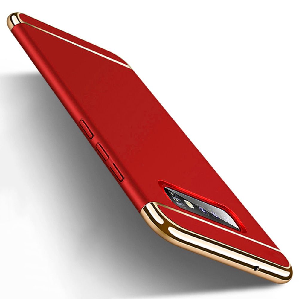 For Samsung Galaxy S10 3 in 1 Combination Hard Case Coated Anti-Fingerprint Non Slip Matte Surface Electroplate Frame Cover