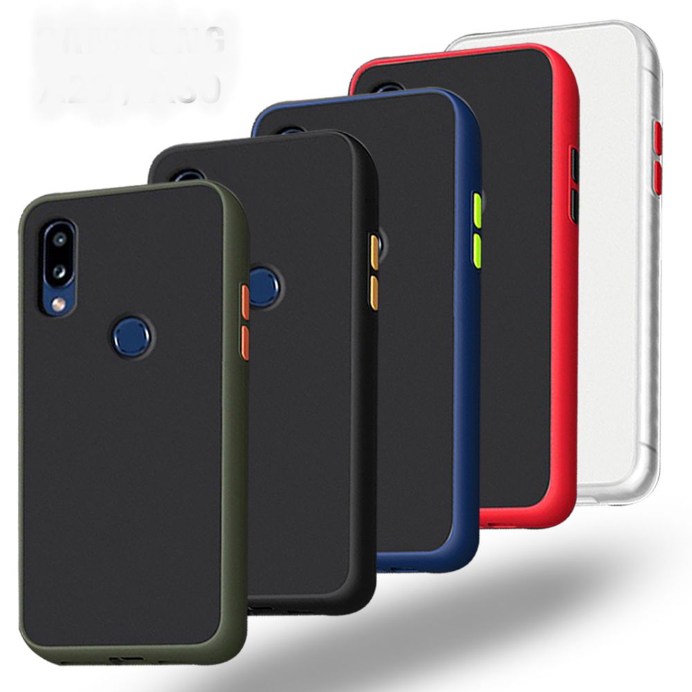 Samsung Galaxy A20/A30/M10S Shockproof Smoky Bumper Matt Phone Case Back Cover