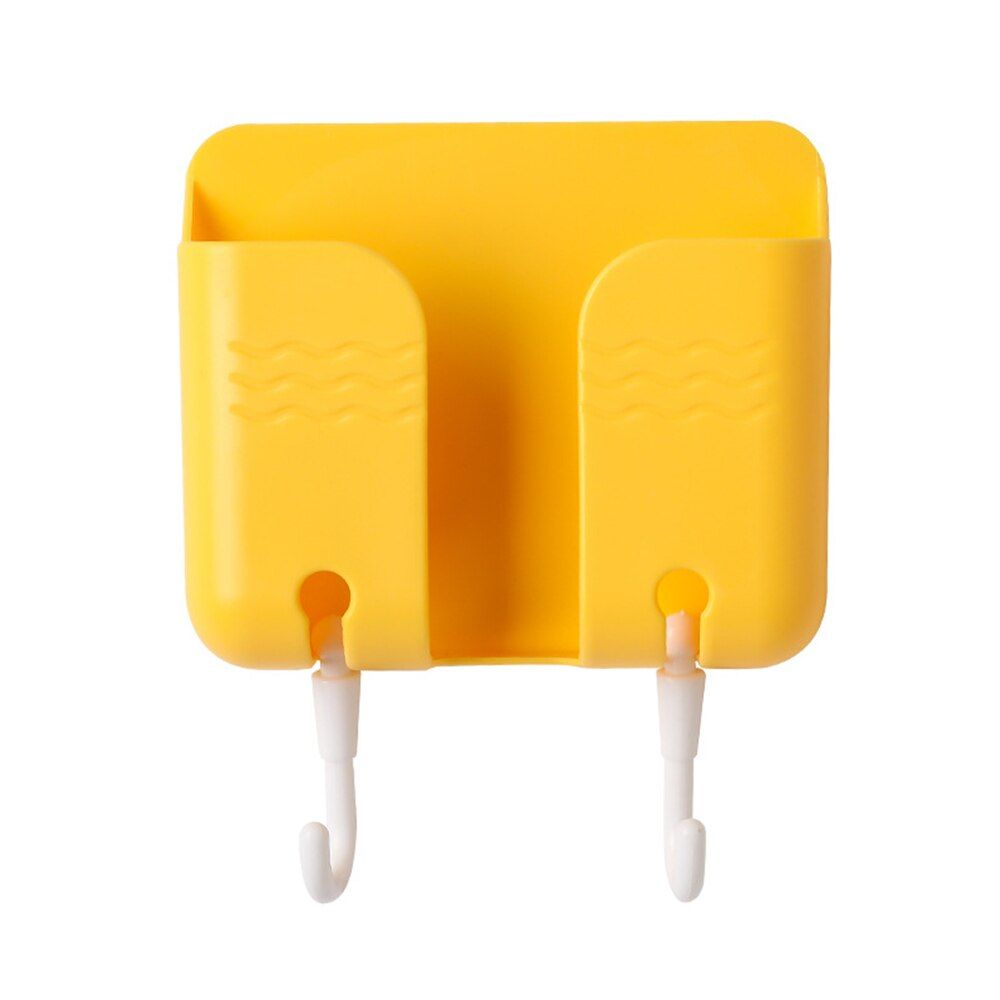 Wall Mounted Organizer Storage Remote Control Mounted Mobile Phone Plug Punch-free Wall Holder Charging Multifunction Holder