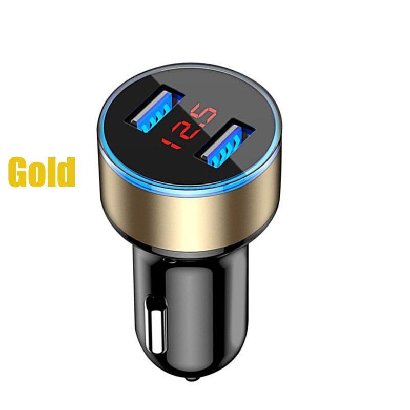 3.1A Dual USB LED Mobile Phone Fast Car Charger For Samsung A02S A32 A42 A72 5G S21 S20 FE A21S A51 A71 M31 M51 Note 20 Charger