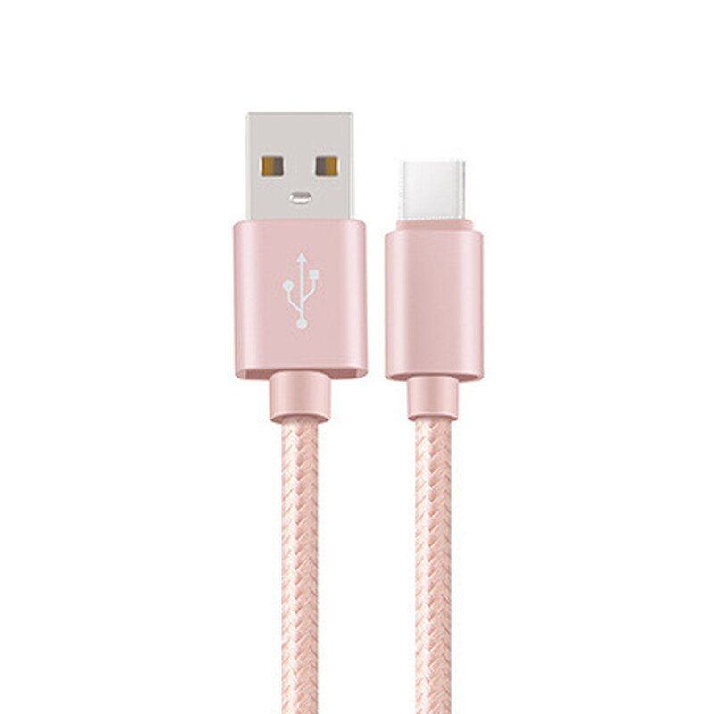 USB Type C Cable Braided Nylon Charging Data Sync USB Type-c Cable For Xiaomi Mi 8 9 A3 Lite Redmi 8A Note 9S 8T 9 8 Pro Cable
